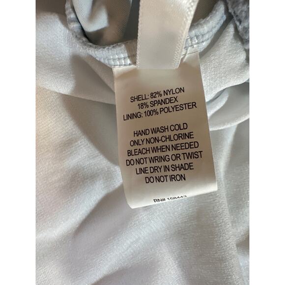 Aqua Couture Tankini Top 3X Plus Tropical Palm Strappy Swimwear New - Picture 3 of 5